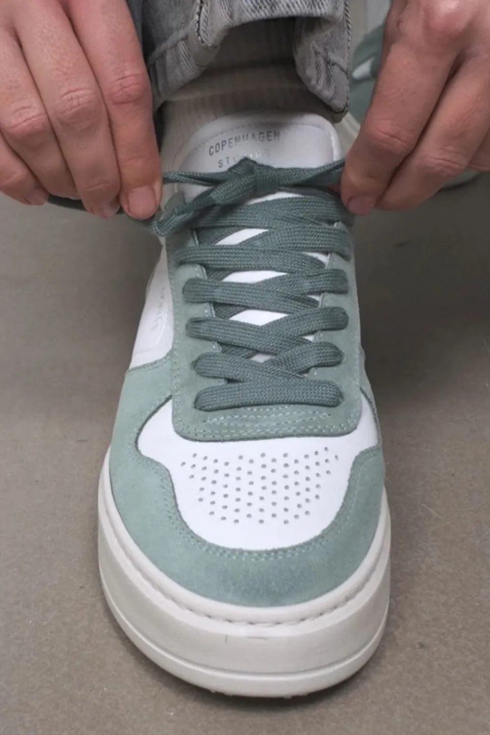 cph_leather_mix_2-39.webp COPENHAGEN STUDIOS Cph77 Leather Mix^Dames Sneakers